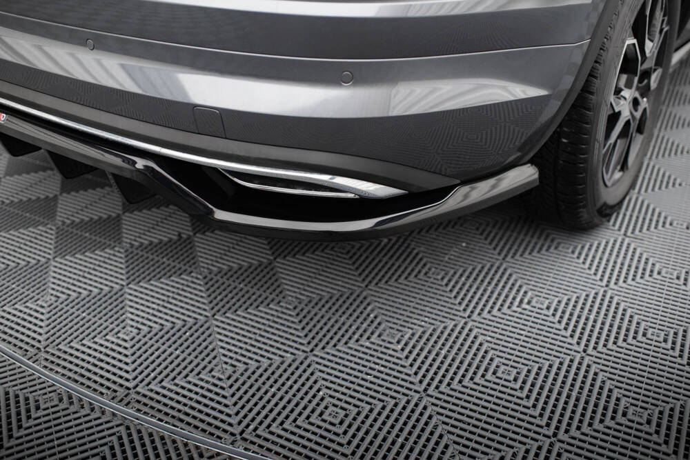 Diffuser passend voor Skoda Kodiaq Mk1 Facelift Sportline Maxton Design glans zwart