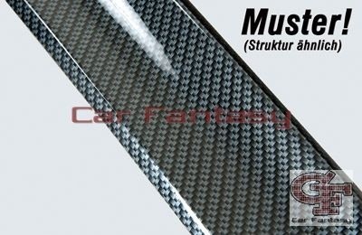 Zijskirts passend voor VW Polo 9N ABS Carbon-look Rieger