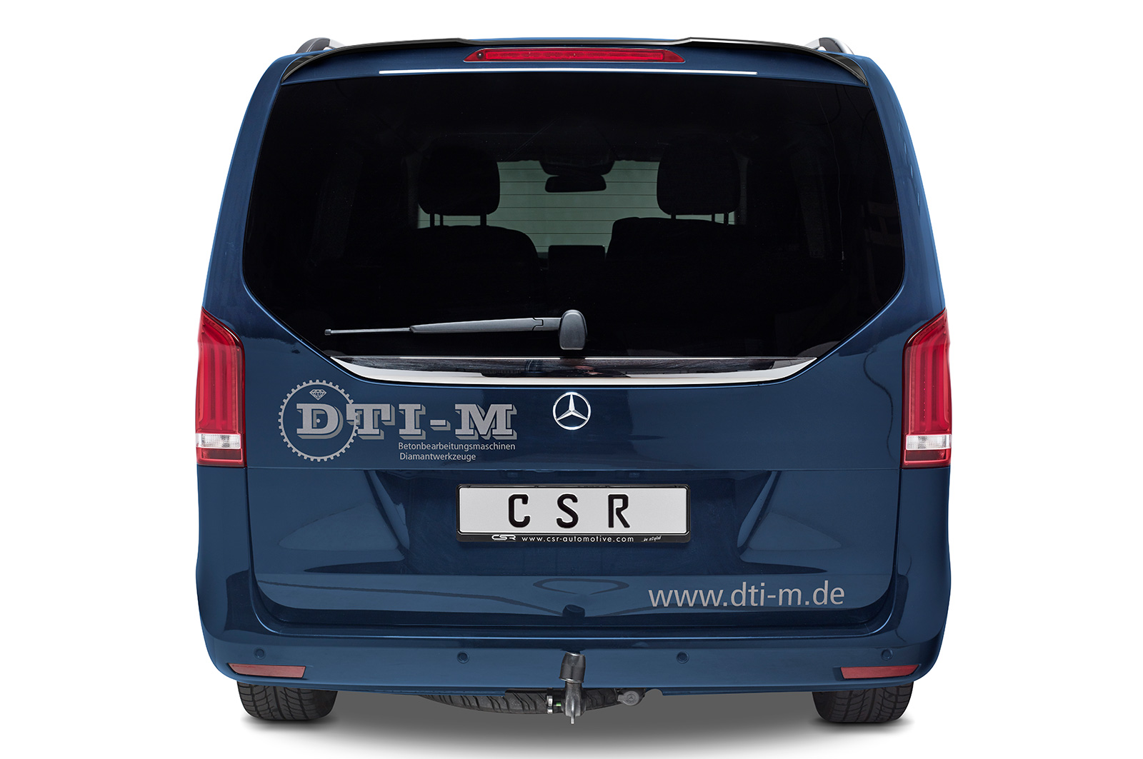 Spoiler passend voor Mercedes Benz V-Klasse (447) CSR glans Zwart