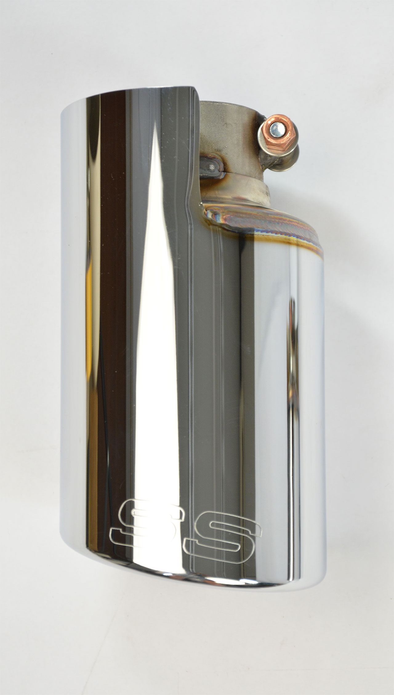 Endpipe kit Right O100 - Left O100 for Performance sport exhaust for 500 ABARTH 1.4T (135 Hp) Ø65 mm