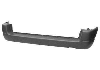 achterbumper, zwart, met chroomlijst Citroen Berlingo, 1996-2002