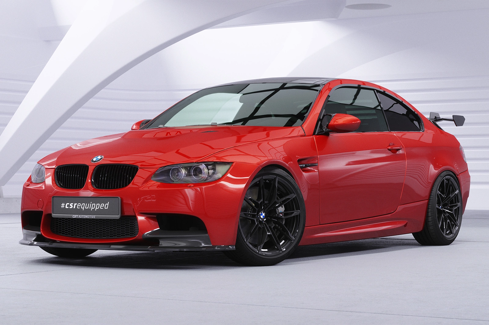 Voorspoiler passend voor BMW M3 E90/E92/E93 glans zwart