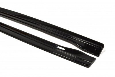 Zijskirts passend voor VW Passat CC R36 R Line Glans Zwart