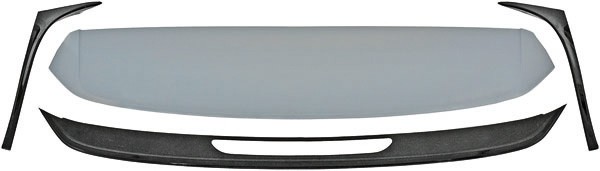 DakSpoiler passend voor VW Golf VII incl. zijkanten Glans Zwart