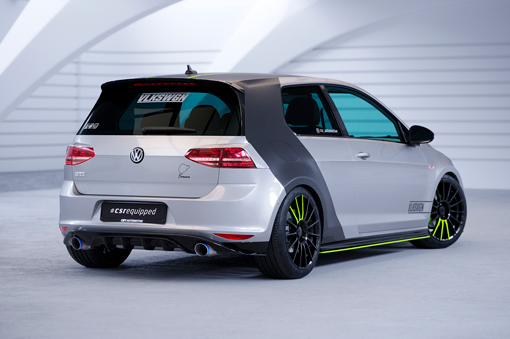 Diffuser passend voor Volkswagen Golf 7 Basis / GTI / GTD / GTE 12-17 CSR Glans Zwart