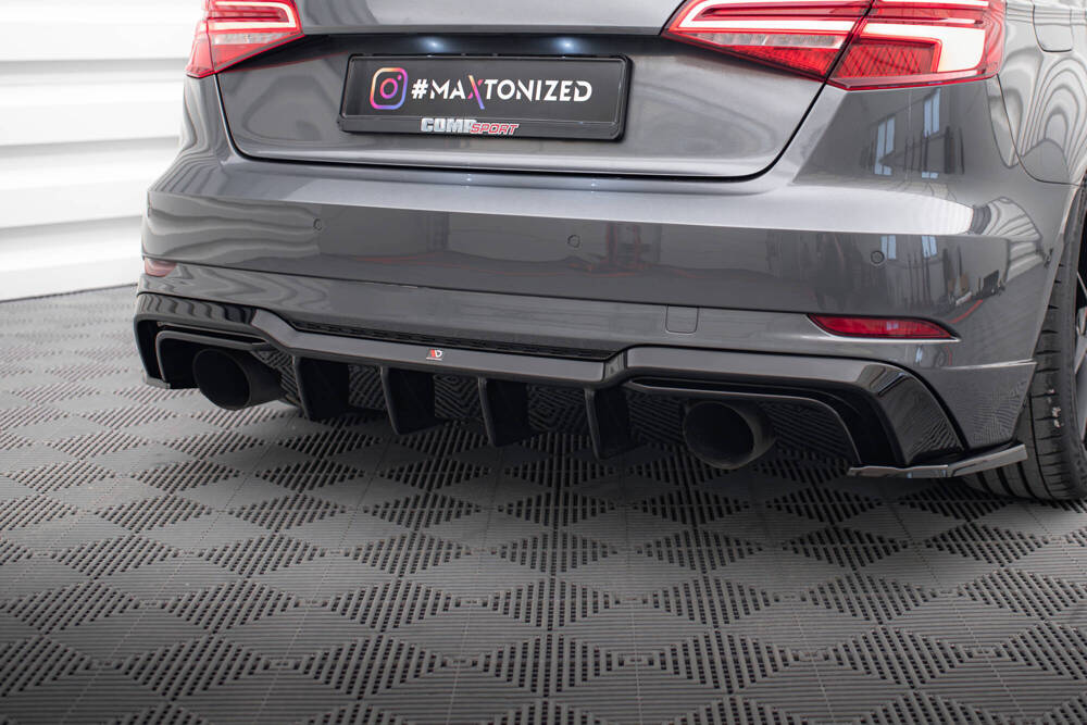 Achter Diffuser passend voor Audi A3 S-line Sportback 8v Facelift