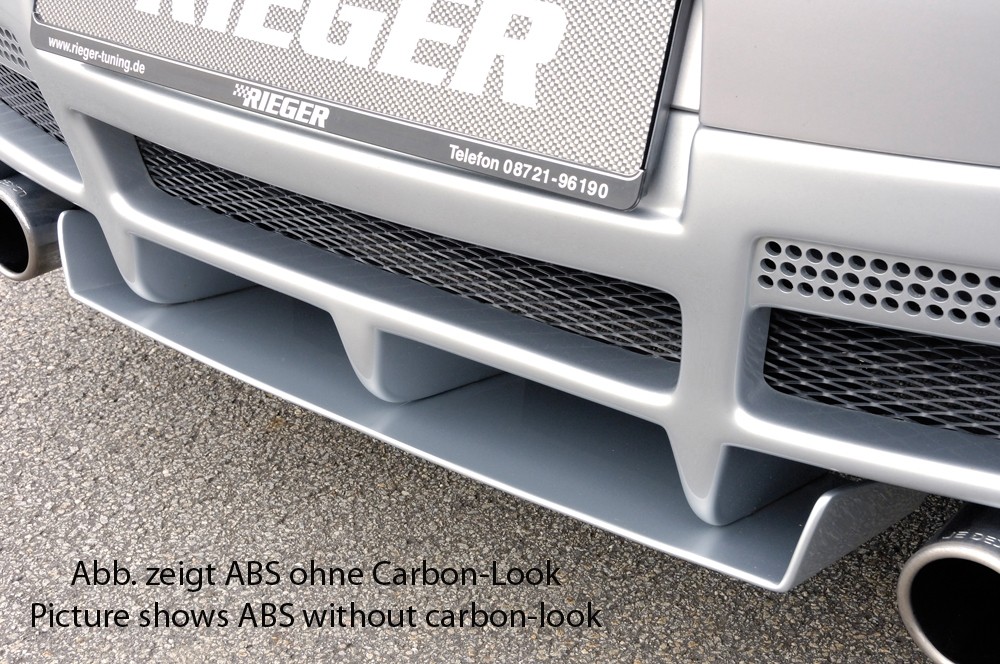 Diffuser Carbon voor achteraanzet VW Golf V Rieger