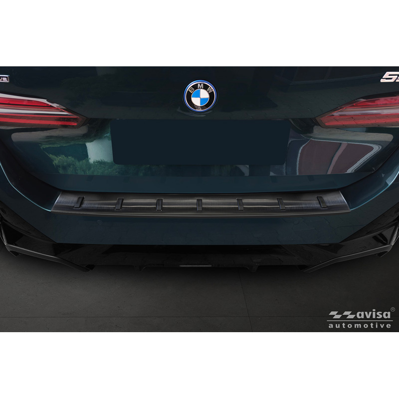 Avisa Zwart RVS Achterbumperprotector  BMW 5 Serie Touring (G61) 2024- incl. M-Sport 'STRONG EDITION'