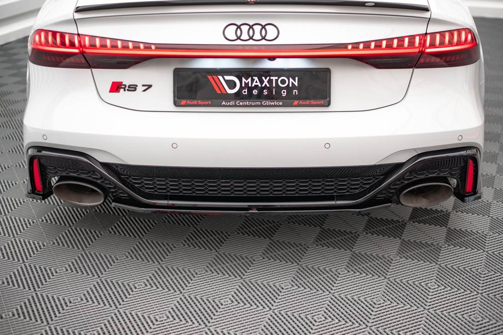 Diffuser passend voor Audi RS6 / RS7 C8 Maxton Glanzend Zwart