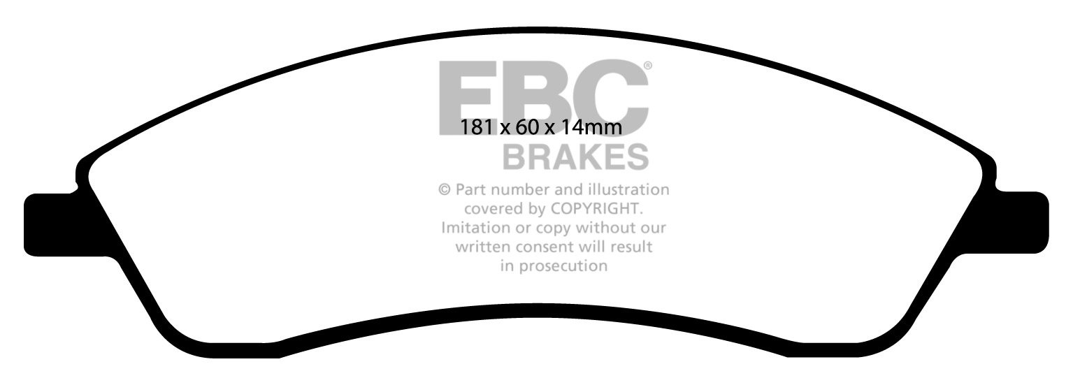 EBC Brakes AC Cobra 4.2 62-63 Remblokken voorzijde yellowstuff