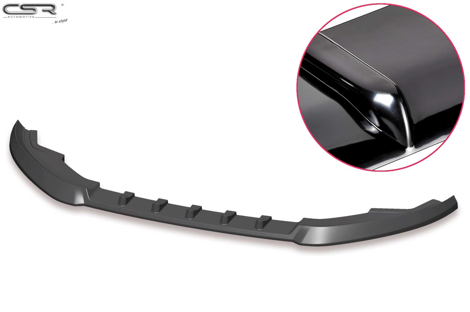 Voorspoiler passend voor VW Golf VII  Glans Zwart