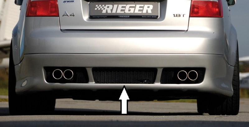 Achterbumper Diffuser passend voor Audi A4 8E Sedan Rieger