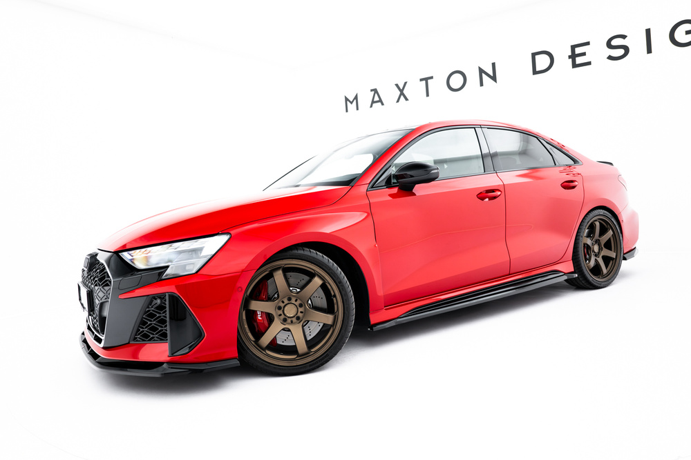 Bodykit passend voor Audi RS3 Limousine 8Y Facelift Maxton Glans Zwart