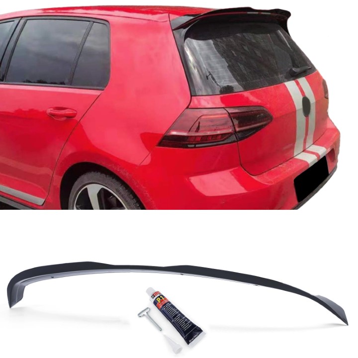 Opzetstuk Spoiler passend voor VW Golf 7 GTI 13-20 Glans Zwart