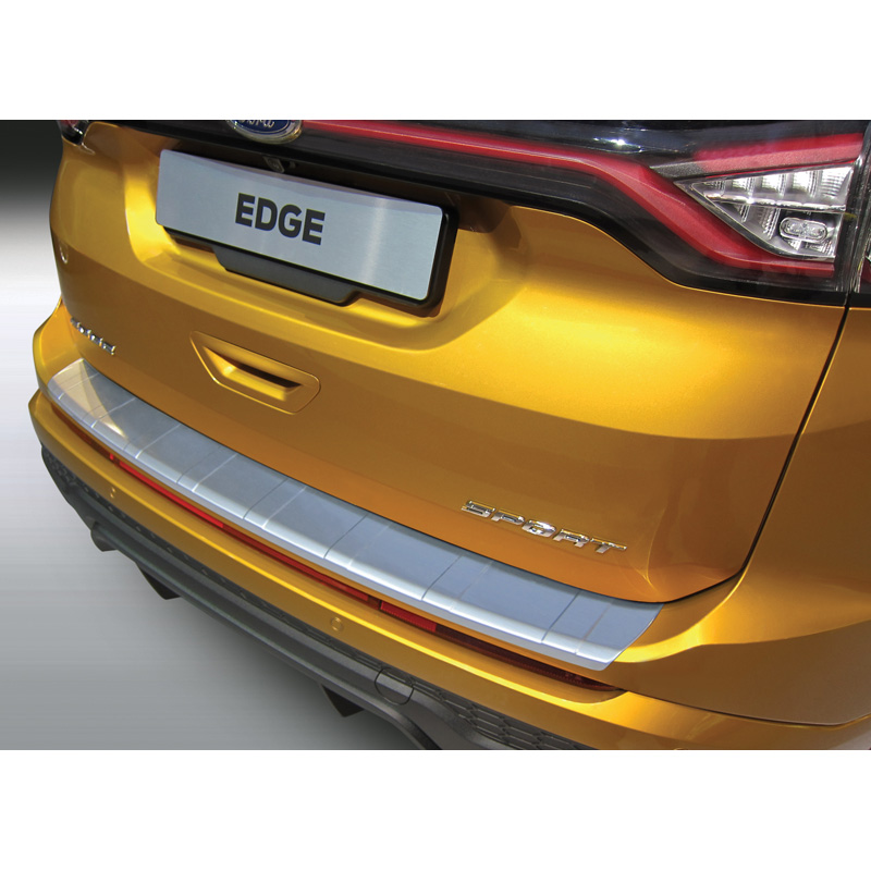ABS Achterbumper beschermlijst  Ford Edge 2016-2018 'Ribbed' Zwart