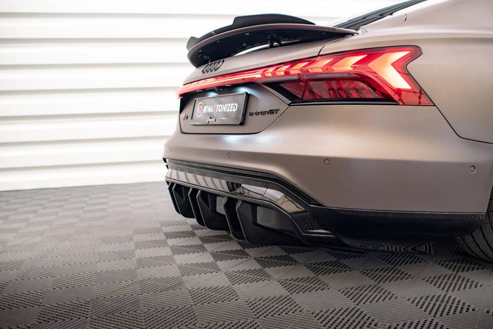 Diffuser passend voor Audi E-Tron GT & RS GT Maxton Glans Zwart