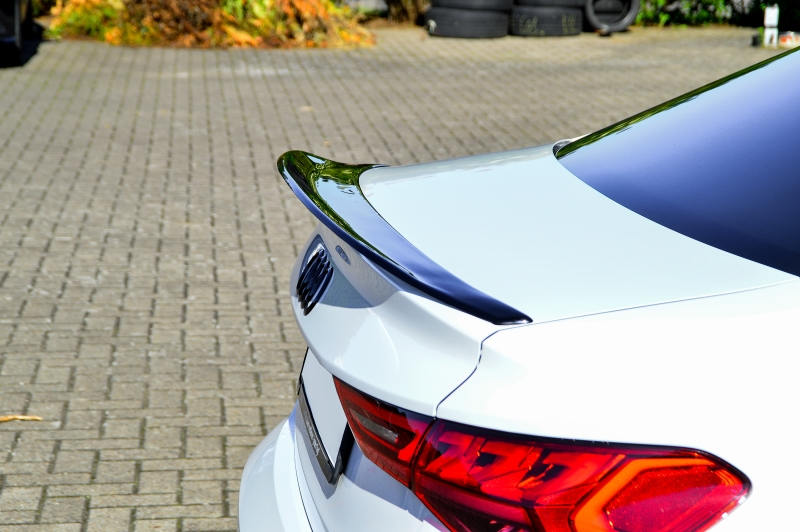 Spoiler passend voor Audi A3 8Y S3 S-Line Limousine Glans Zwart