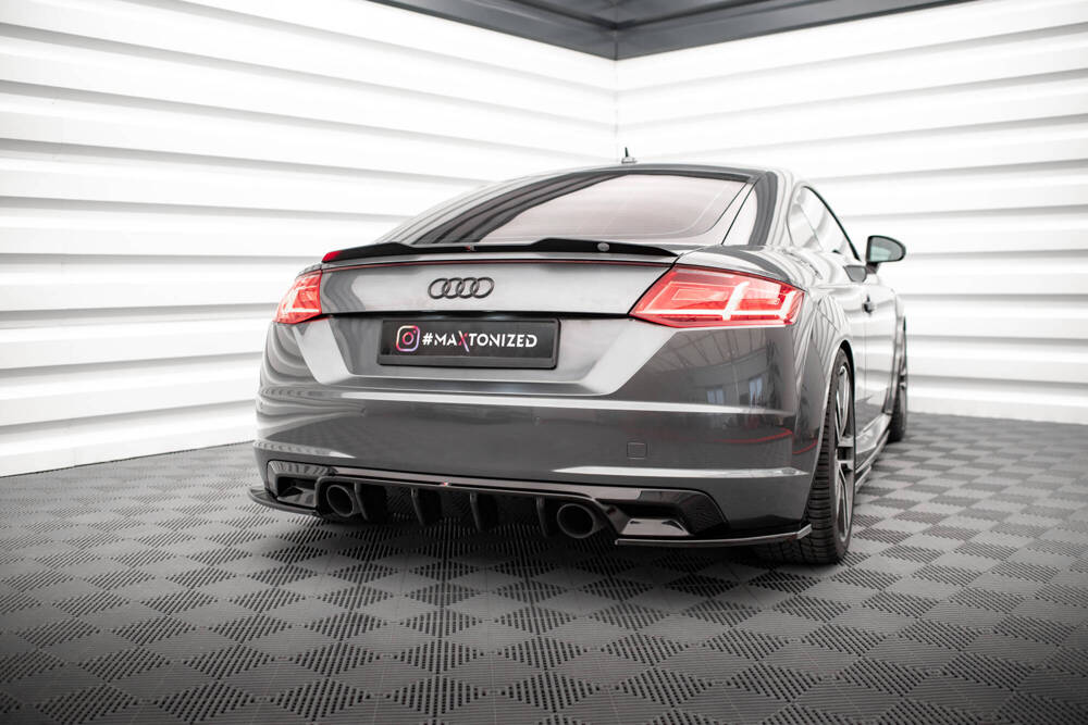 Spoiler passend voor Audi TT S-Line / TTS 8S Maxton Glans Zwart