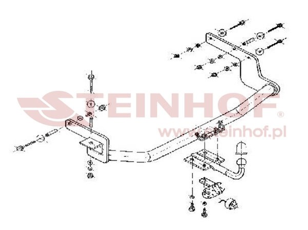Trekhaak Renault Megane I 4D Classic 1996-03/1999
