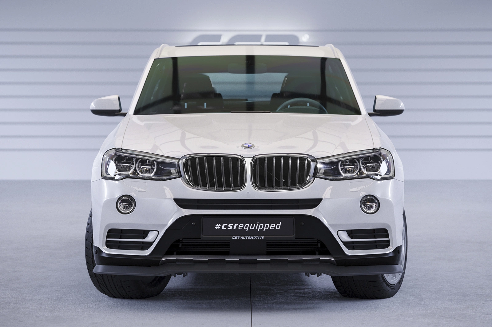 Voorspoiler passend voor BMW X3 (F25) LCI Glans Zwart – CSR Automotive