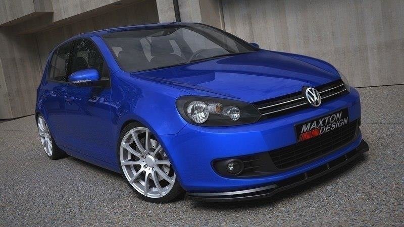 Voorspoiler passend voor VW Golf 6 / Jetta Maxton Glans Zwart