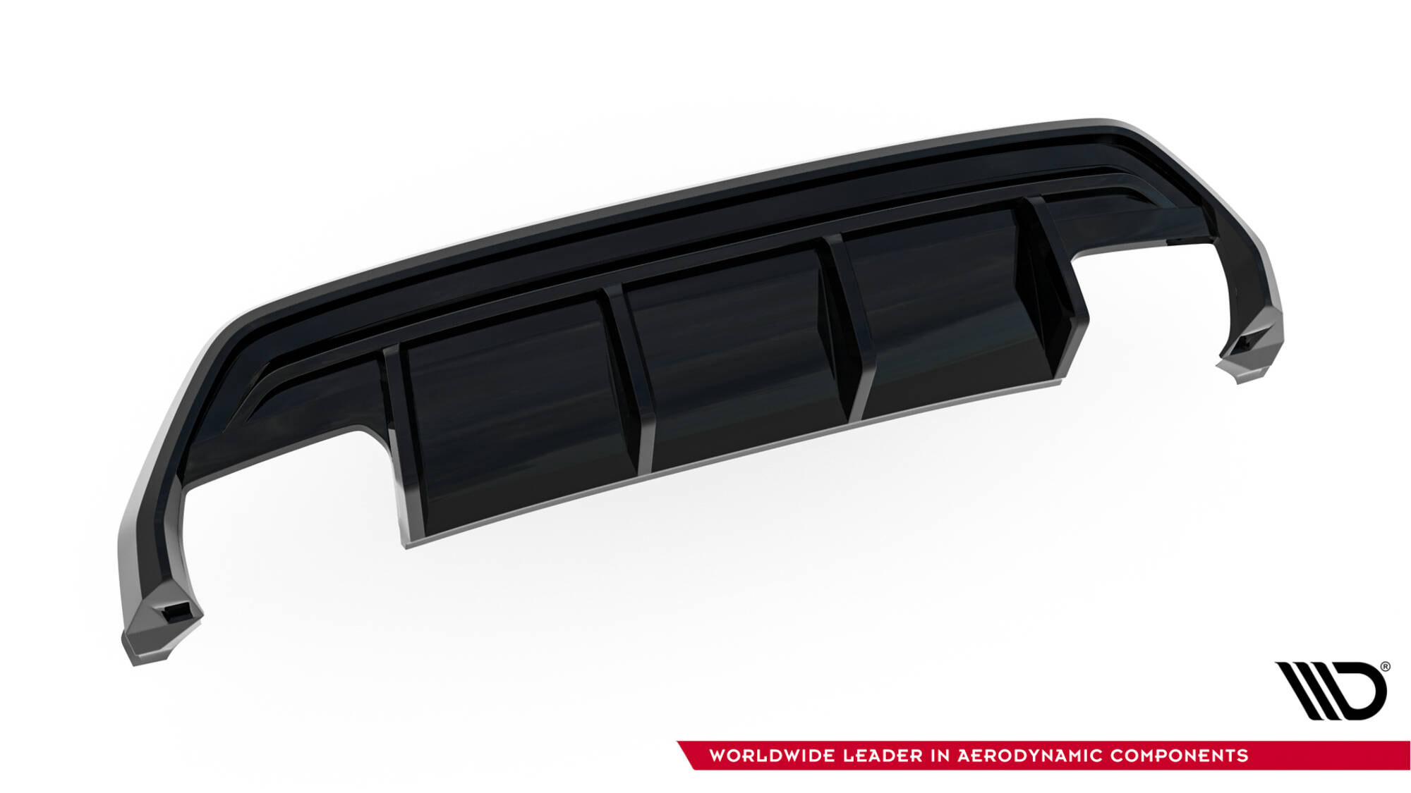 Achter Diffuser passend voor Audi S3 Sedan 8Y Facelift Maxton Glanzend zwart