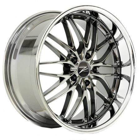 Z-Performance Two Black Chrome Inox 9x19 5x120 ET38 Velgen