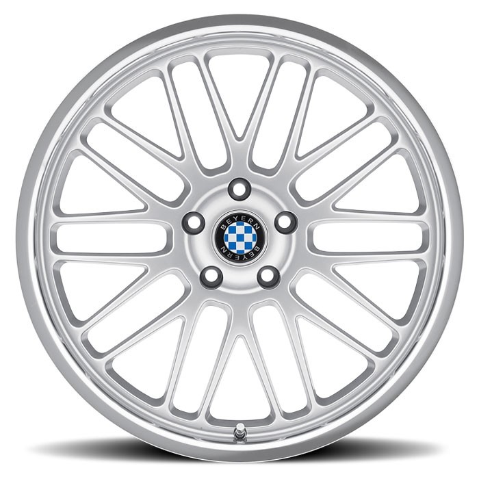 Velgen Beyern Mesh 17x8 5x120 ET40 Zilver + Machined Rand