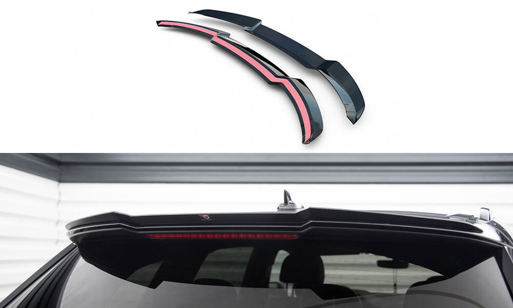 Spoiler passend voor Audi SQ7 / Q7 S-Line Maxton Glanzend Zwart