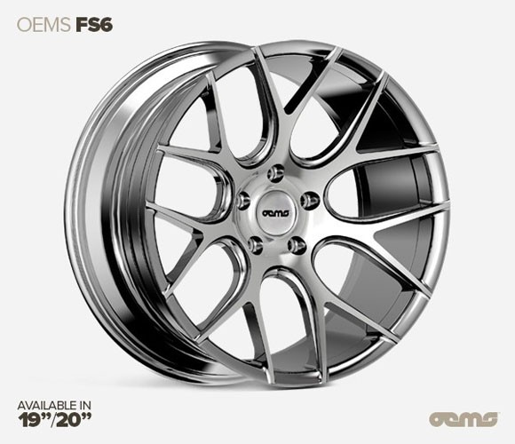 OEMS FS6 20X10 5X120 ET38 SILVER-MACHINED-FACE Velgen