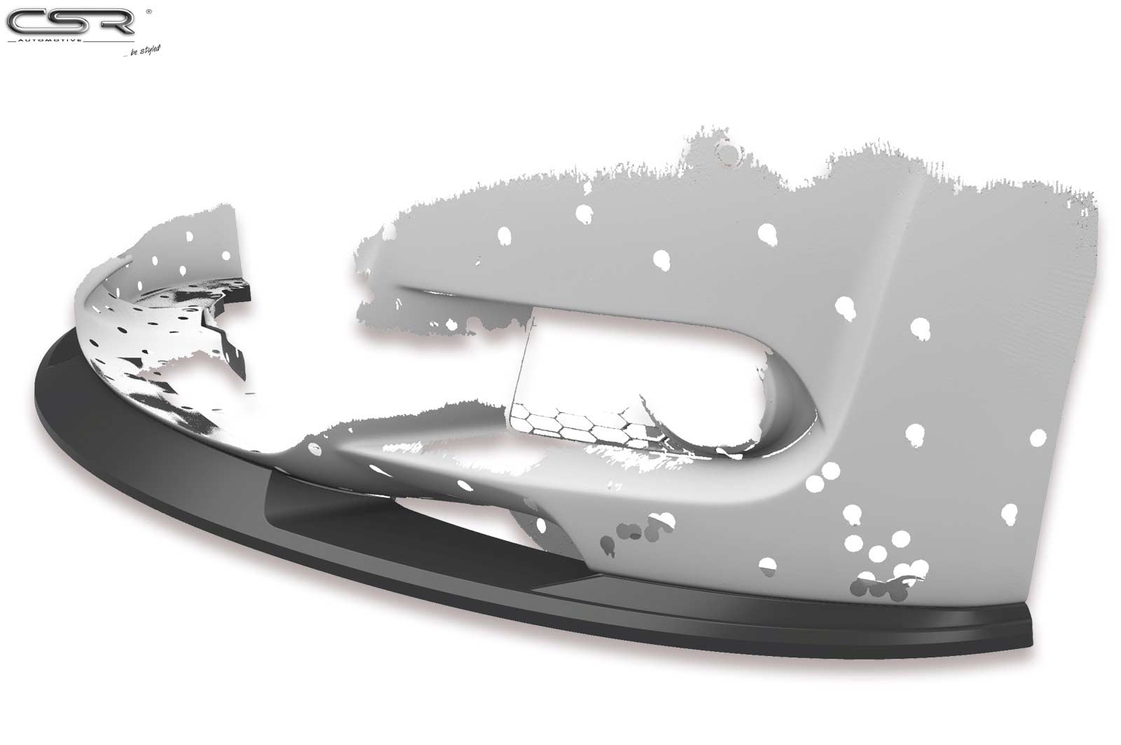 Voorspoiler passend voor BMW 3-Serie E92/E93 Glans Zwart
