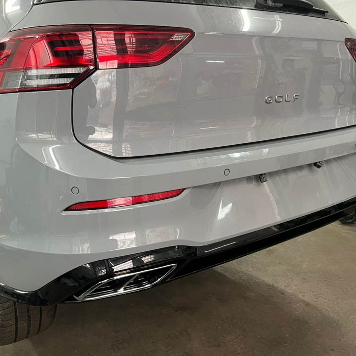 Diffuser passend voor Volkswagen Golf 8 GTI GTE GTD R-Line Glans zwart