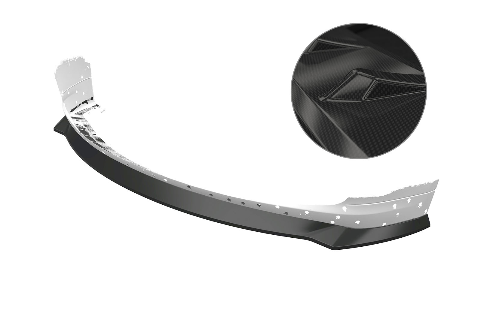 Voorspoiler passend voor BMW 5er E60/E61 Carbon Look CSR