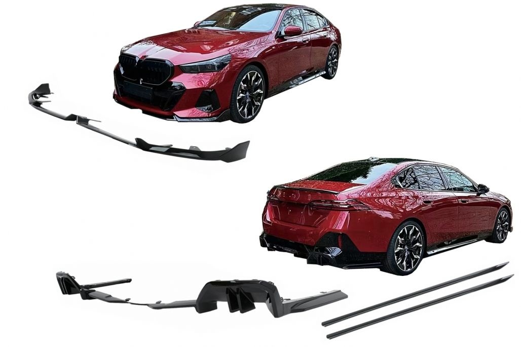 Bodykit passend voor BMW 5 G60 M-pack Black Knight Design Glans Zwart