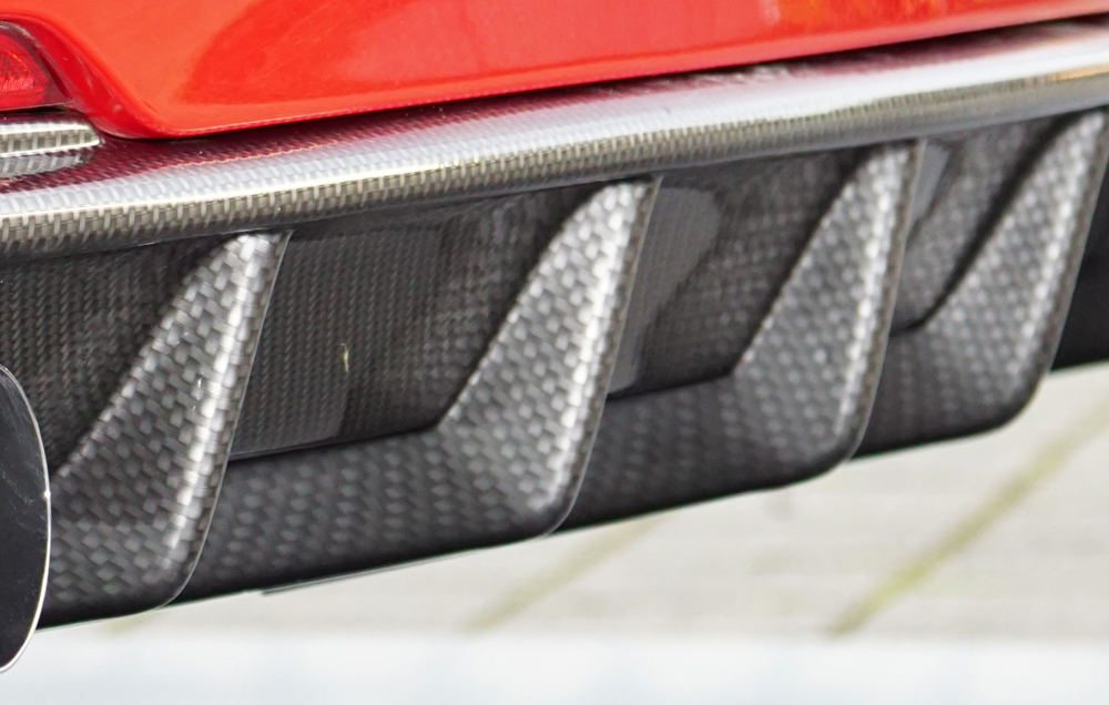 Achter Diffuser passend voor BMW 3 serie F30/F31 2012-... Carbon Look Rieger