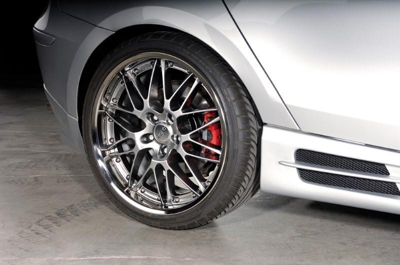 Zijskirts passend voor BMW E87 met 2 schacht en 2 uitsnedes Rieger