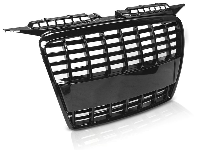 Grill passend voor Audi A3 8P 05-08 Glans Zwart