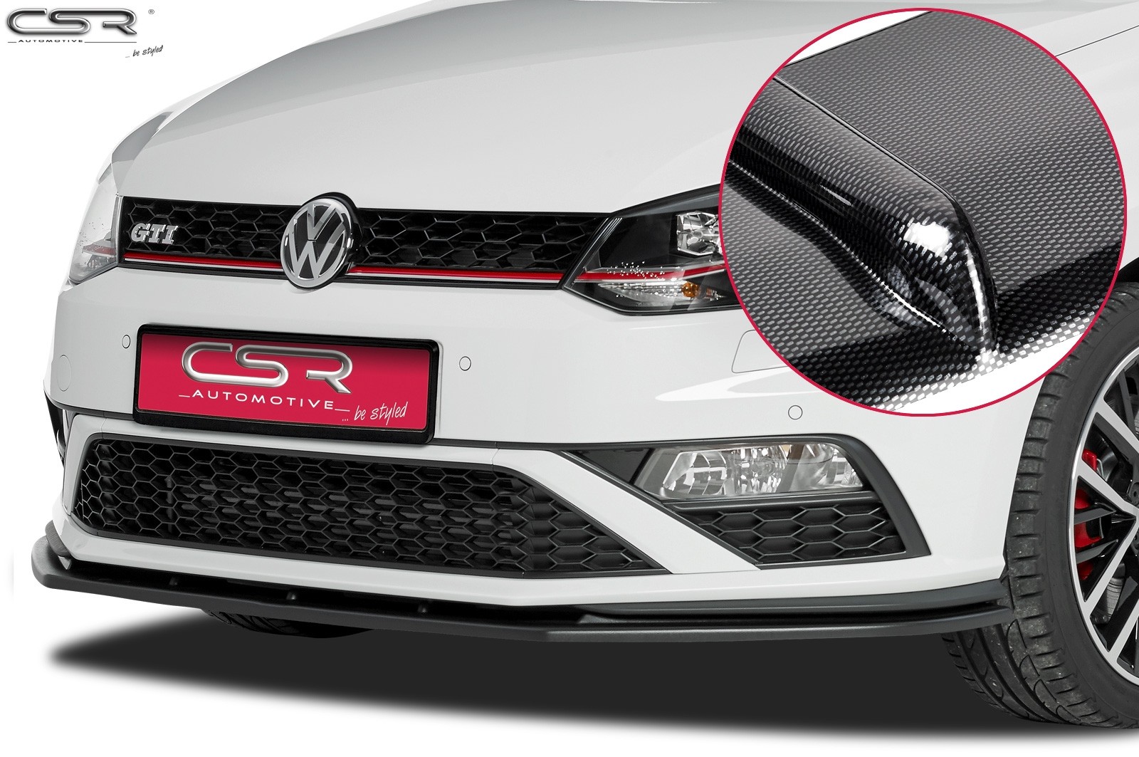 Voorspoiler passend voor Volkswagen Polo GTI 6C CSL140-C