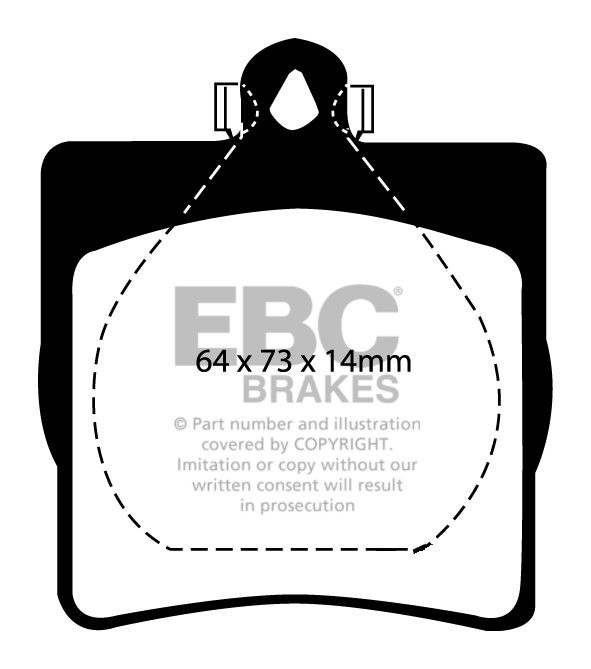 EBC Brakes MERCEDES CLC-Coupe (CLC203) CLC200 (2.1TD) 2008-.. Re