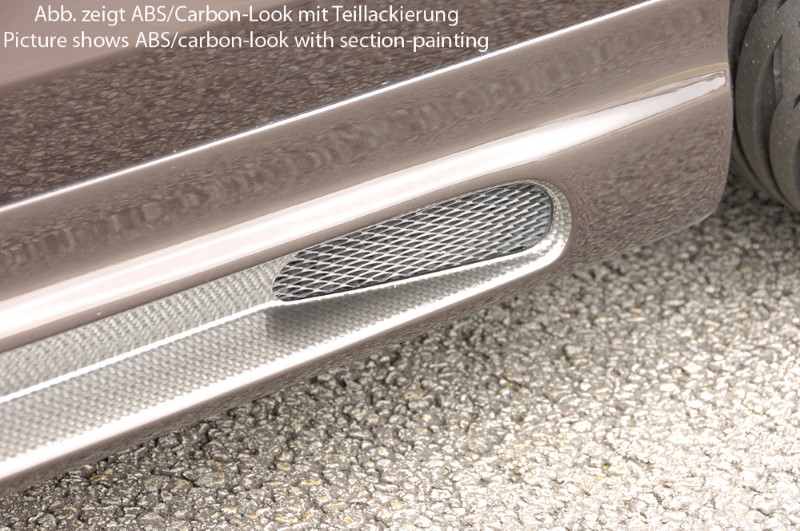 Zijskirts passend voor VW Bora ABS Carbon-look Rieger
