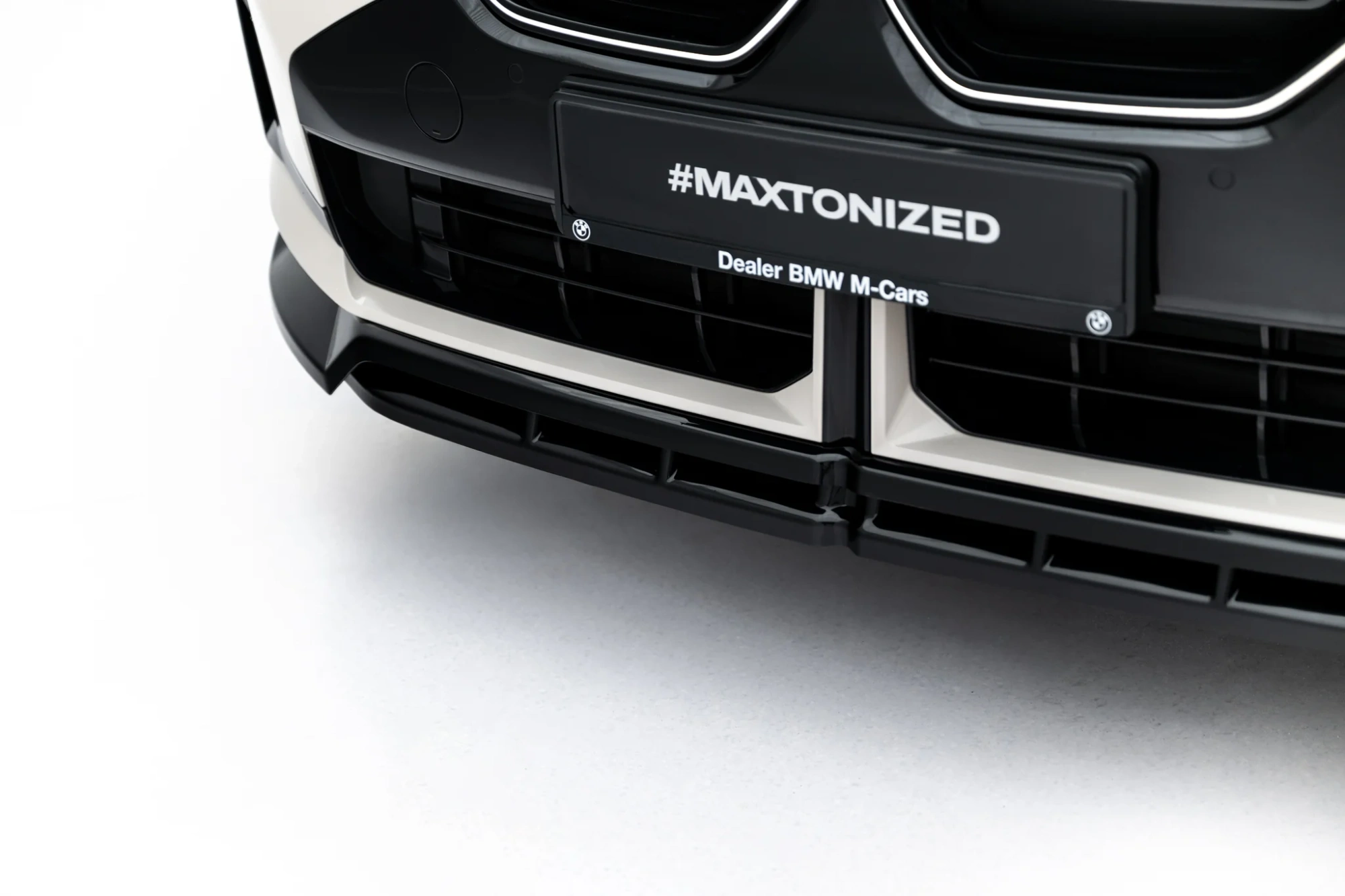 Voorspoiler passend voor BMW X3 M-Pack / M50 G45 Glans Zwart