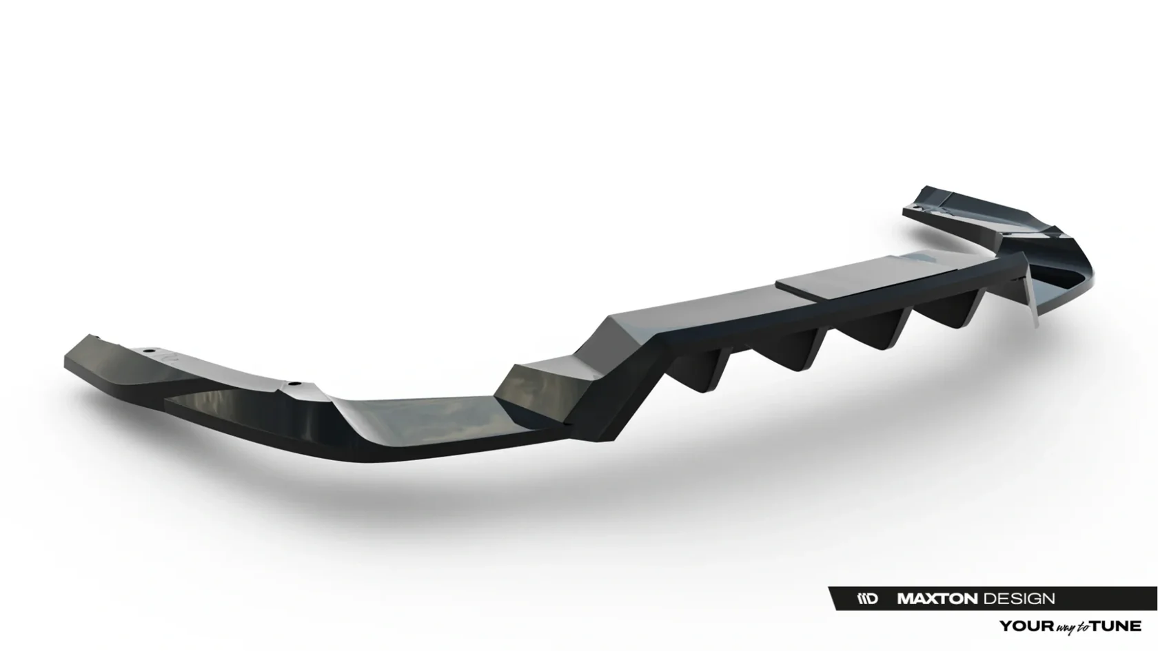 Diffuser passend voor Skoda Kodiaq RS FL Maxton Glans Zwart