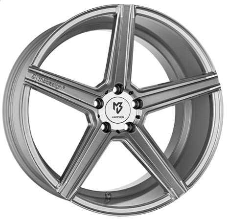 mbDESIGN KV1 Silver 9x20 5x115 ET20 Velgen
