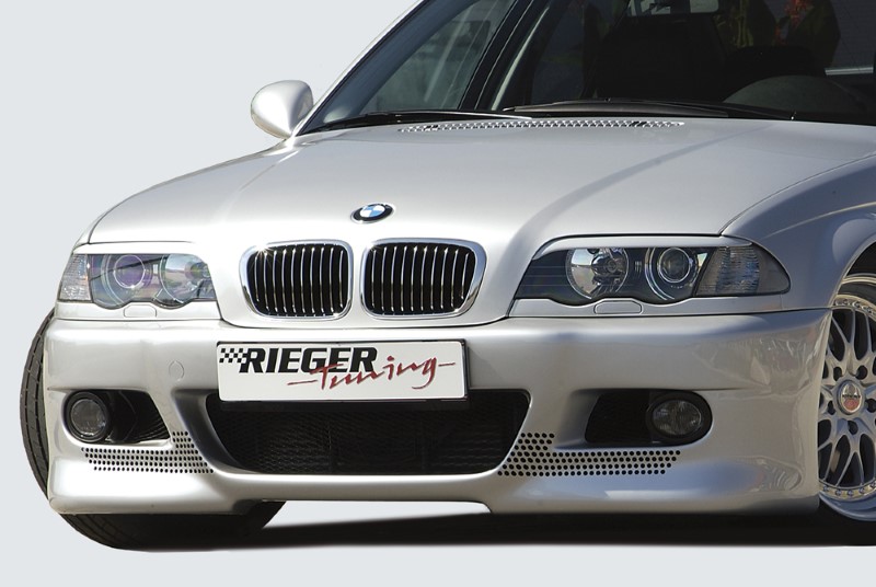 Voorbumper M3 look BMW E46 sedan/touring Rieger met gaatjes