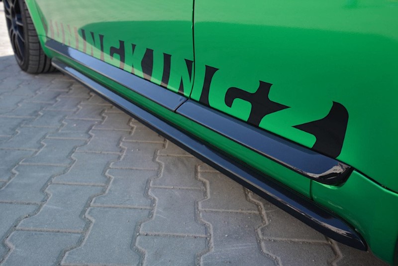 Zijskirts Diffuser passend voor Audi S3 8L Glanzend zwart