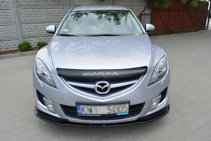Voorspoiler Mazda 6 Mk2 sport (GH-SERIES) Maxton Design glans zwart