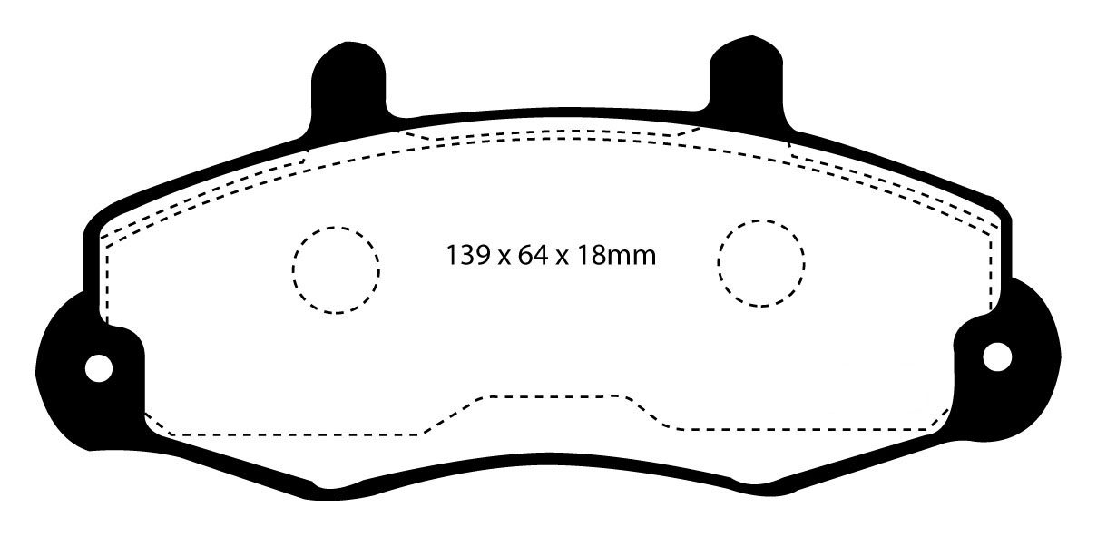 EBC Brakes FORD BEDRIJFSWAGEN Transit 100 95-98 Remblokken voorz