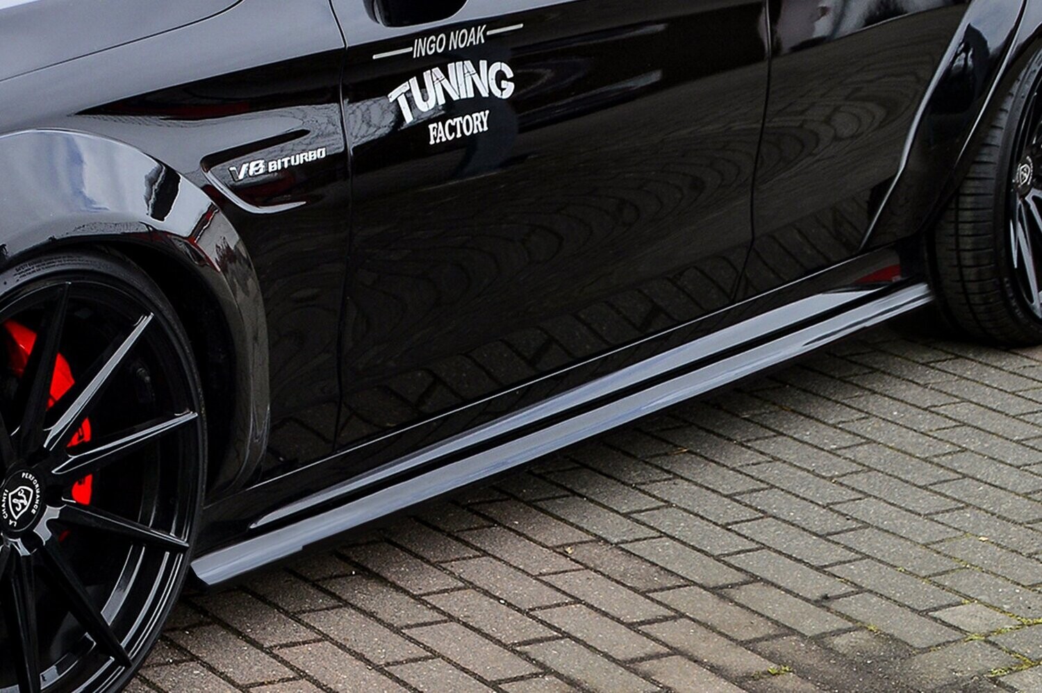 Zijskirts passend voor Mercedes C-Klasse C63AMG+S