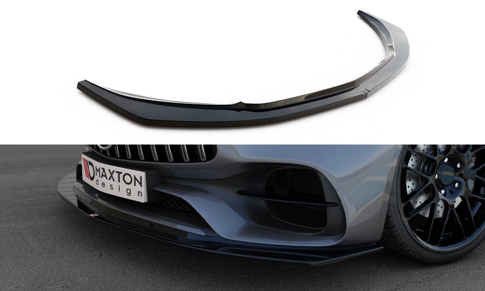 Voorspoiler passend voor Mercedes AMG GT S C190 Glans Zwart