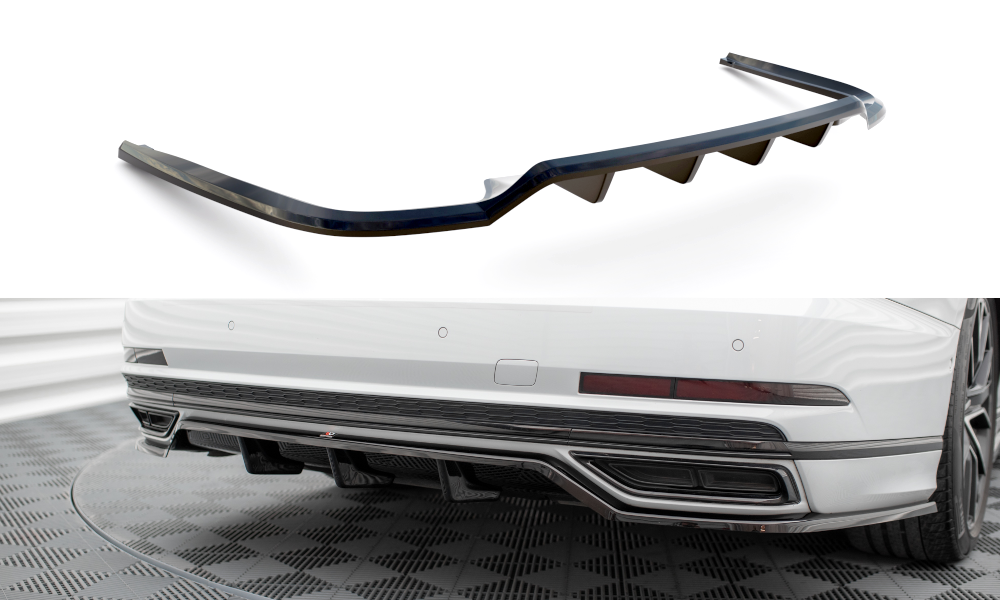 Diffuser passend voor Audi A8 S-Line D5 Maxton Glans Zwart
